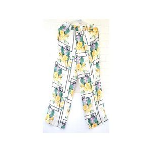 NWT Thalia Sodi Women's Havana Floral Prints Garter Waist Dressy Long Pants XS